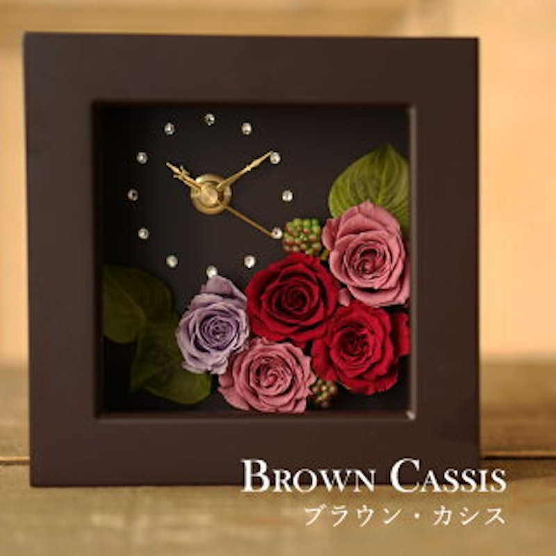 プリザーブドフラワー 花時計 5