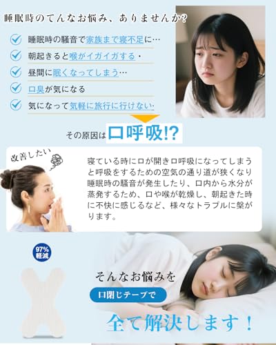 いびき防止グッズ 口閉じテープ 3