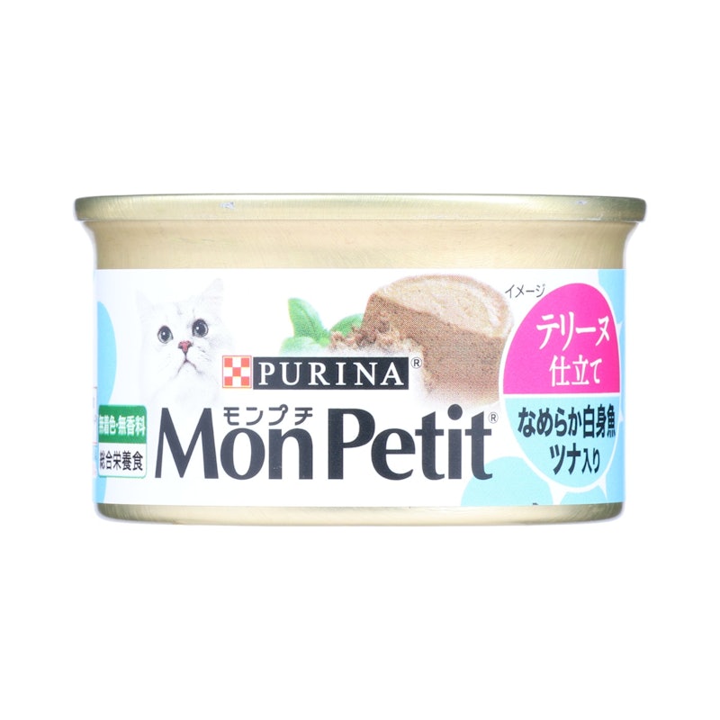 モンプチ 缶 テリーヌ仕立て なめらか白身魚 ツナ入り 1