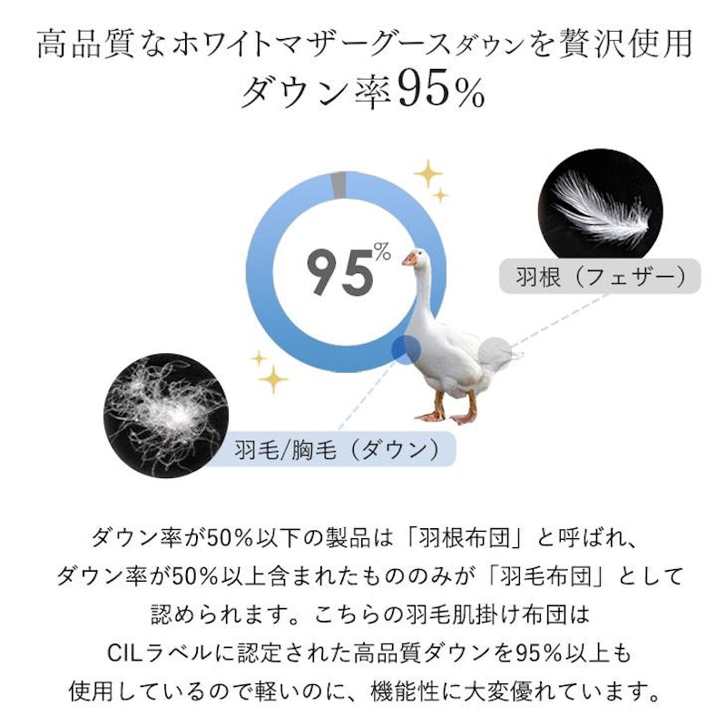 洗えるダウンケット 6