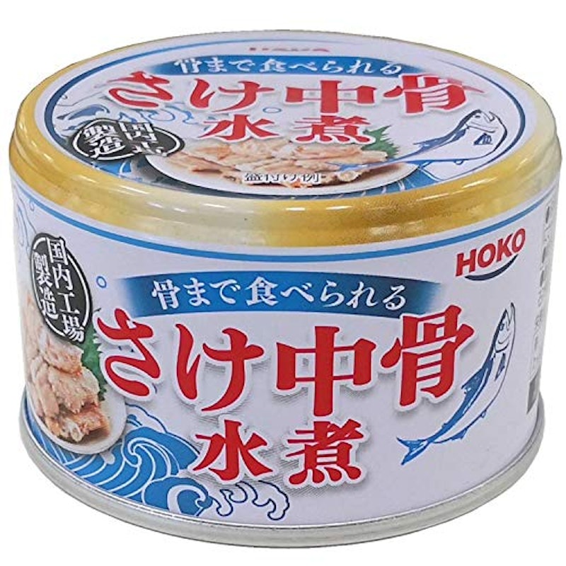 鮭中骨水煮缶 1