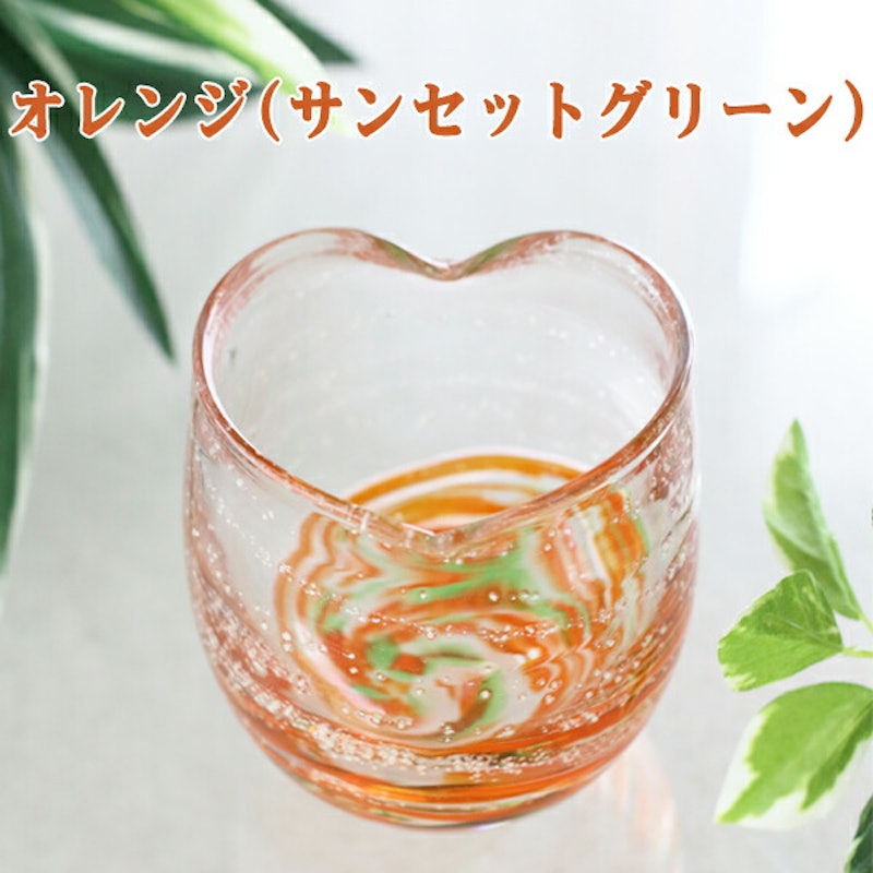 LOVE&STARハートグラス2個ペアセット 12