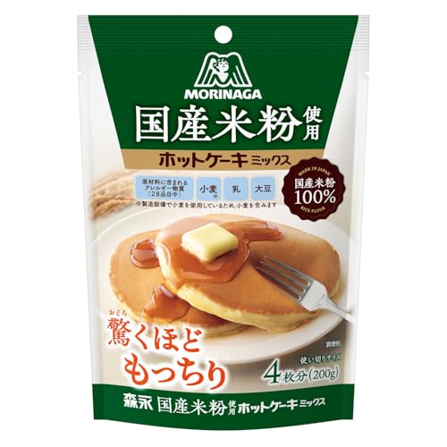 morinaga 国産米粉使用ホットケーキミックス 1