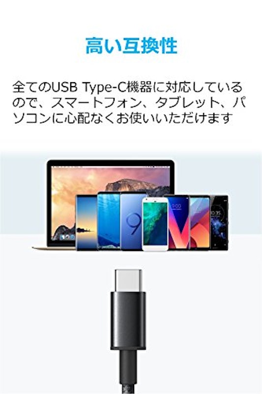 高耐久ナイロン USB-C & USB-A ケーブル 4