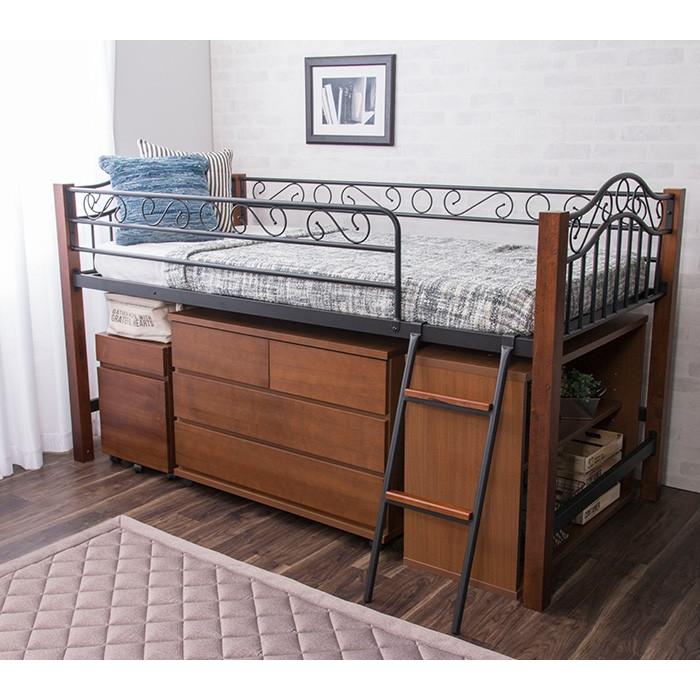 ベッド　天然木製　アンティーク調　現代風 楽天市場】アンティーク（素材（フレーム）木）（ベッドフレーム