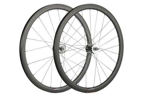 カーボンホイール700C固定ギアホイールセット 1