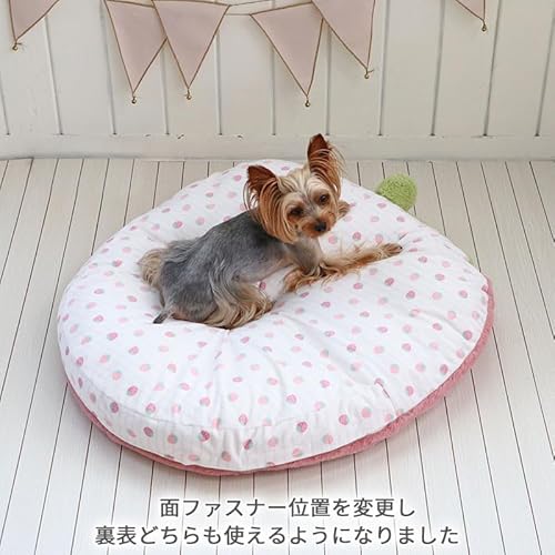 くすみ苺 クッション 4