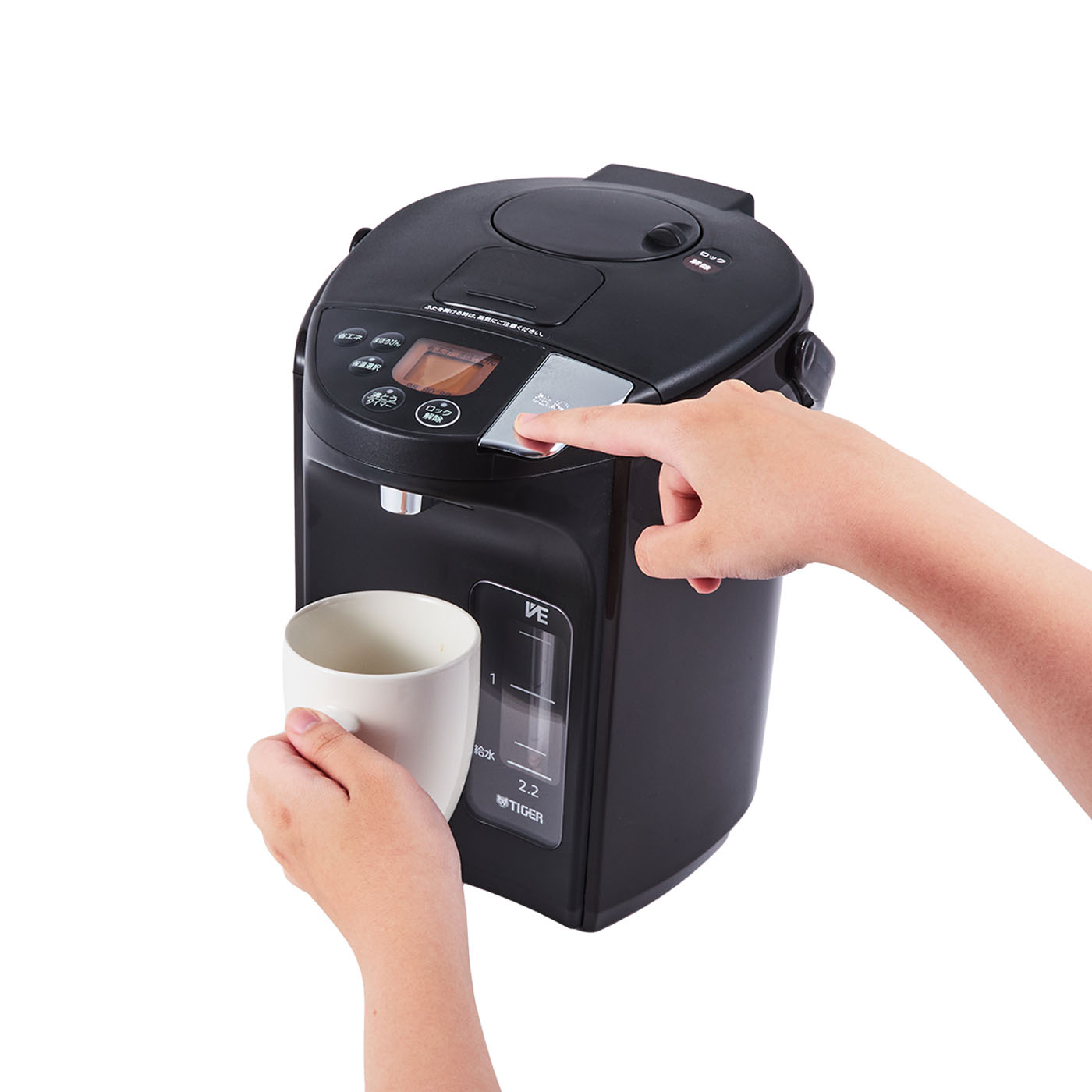 24年製タイガー 電気ポット蒸気レス まほうびん とく子さんPIS-A221-T pis-a221-t とく子さん タイガー 蒸気レスve電気まほうびん」の