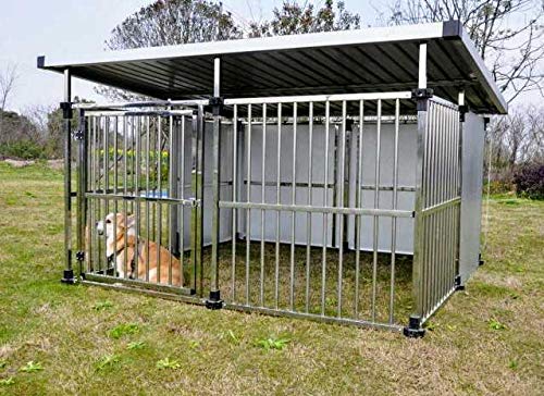 Greenfamliy 犬小屋 屋外用 中型犬 大型犬 犬舎 ドア付き プラスチック製 通気性 日焼け対策 雨除け 湿気対策 水洗い 四季通用 ペットハウス 家庭 テラス 裏庭 室内 Xl プラスチック 国内最安値に挑戦