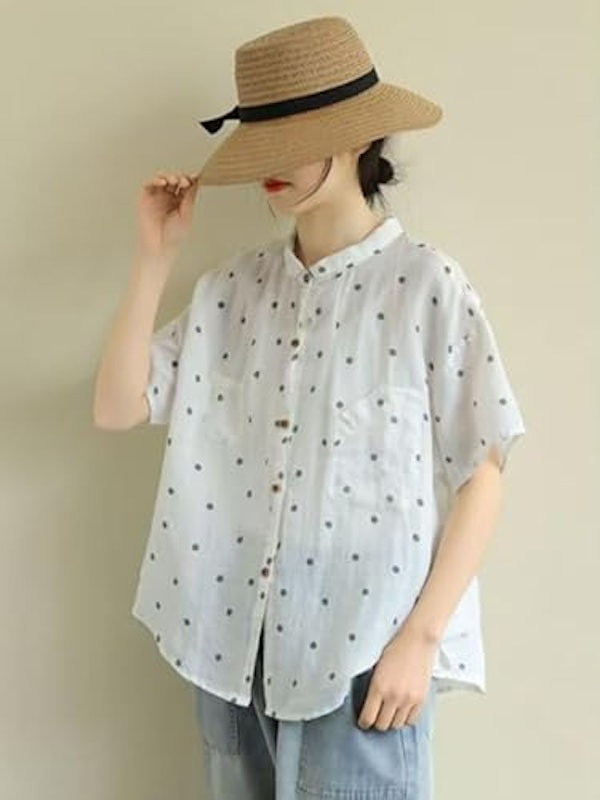 リネンシャツ レディース 2