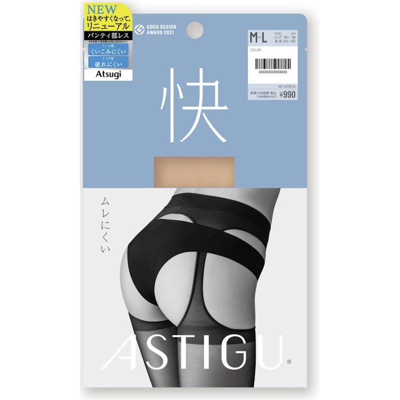 快 ムレにくい パンティ部レス ストッキング 1