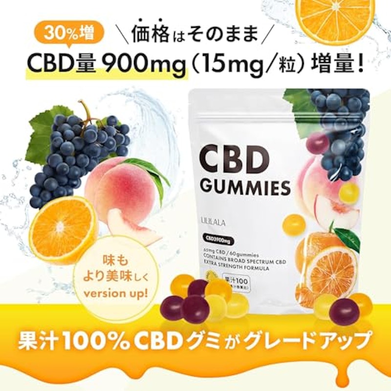 果汁100%CBDグミ 4