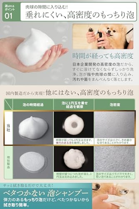 肉球専用泡シャンプー 4