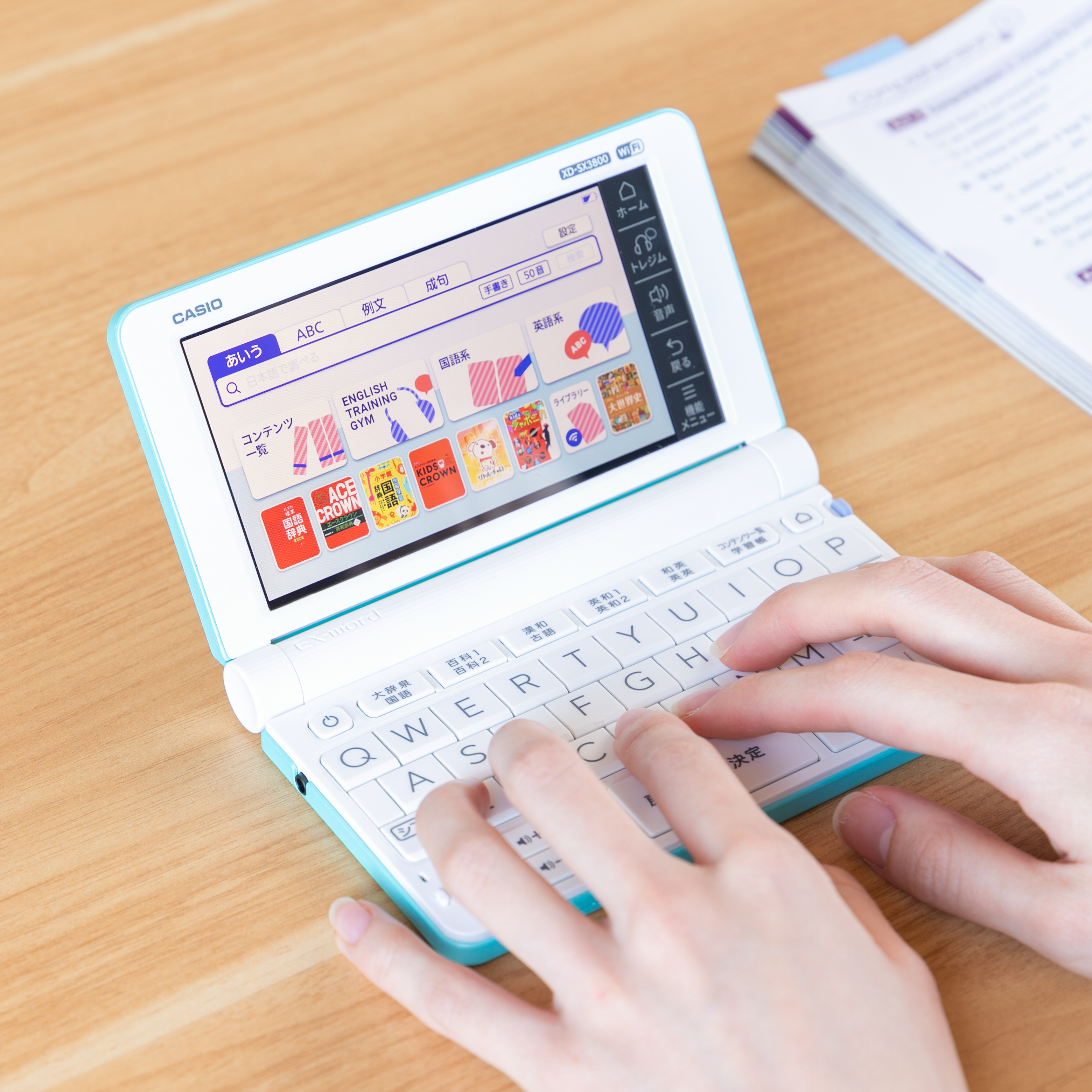 CASIO 電子辞書 XD-SV4750 高校生モデル エクスワード ケース付き