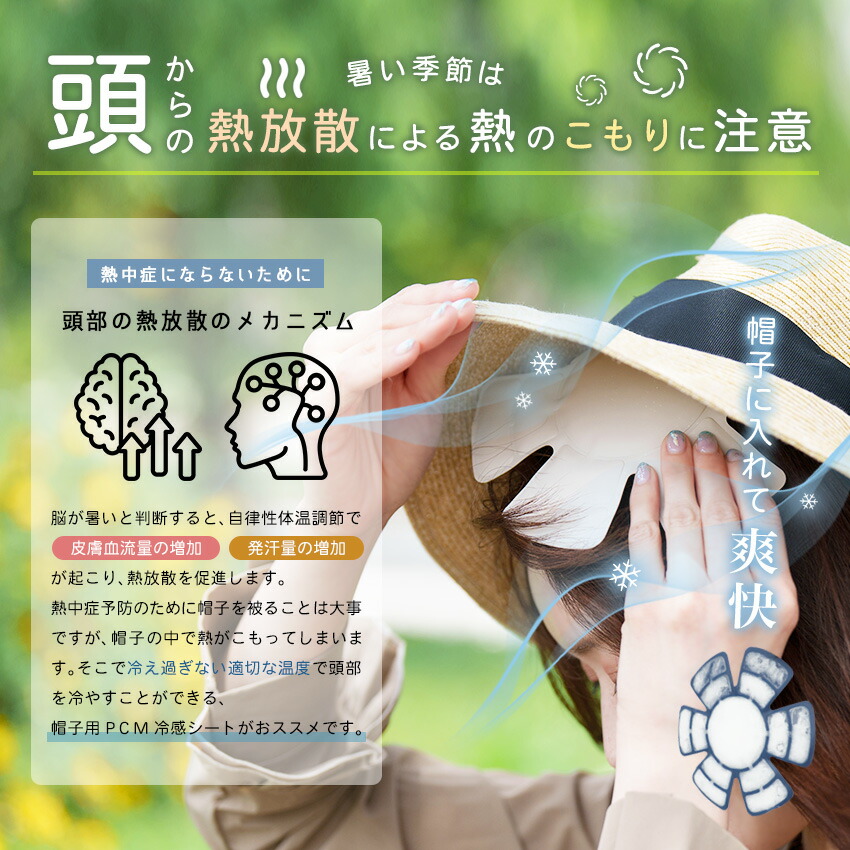 帽子用ひんやりシート 2