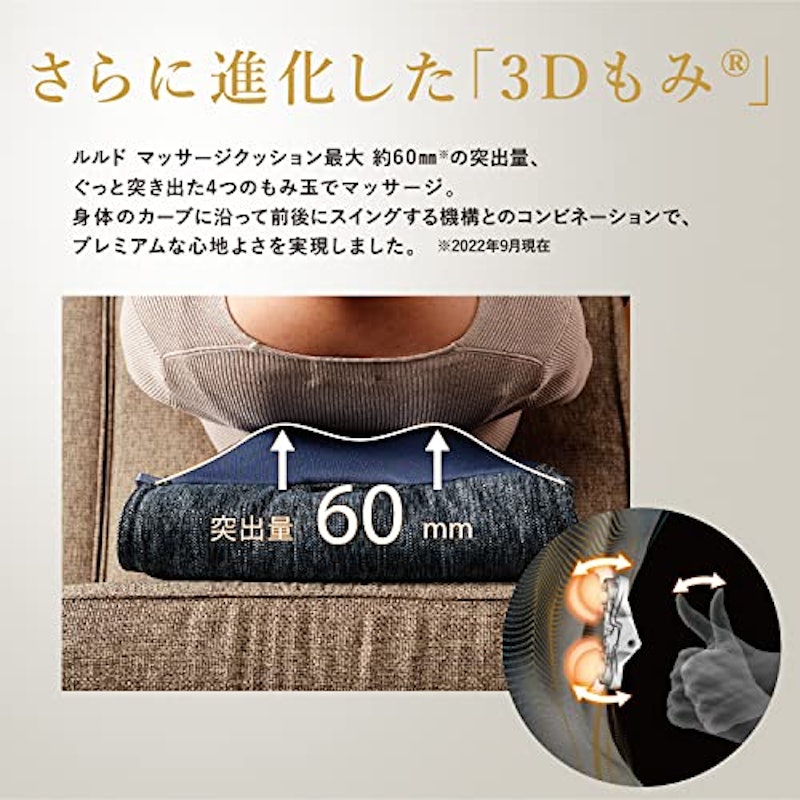 プレミアムマッサージクッション 3Dもみ 4