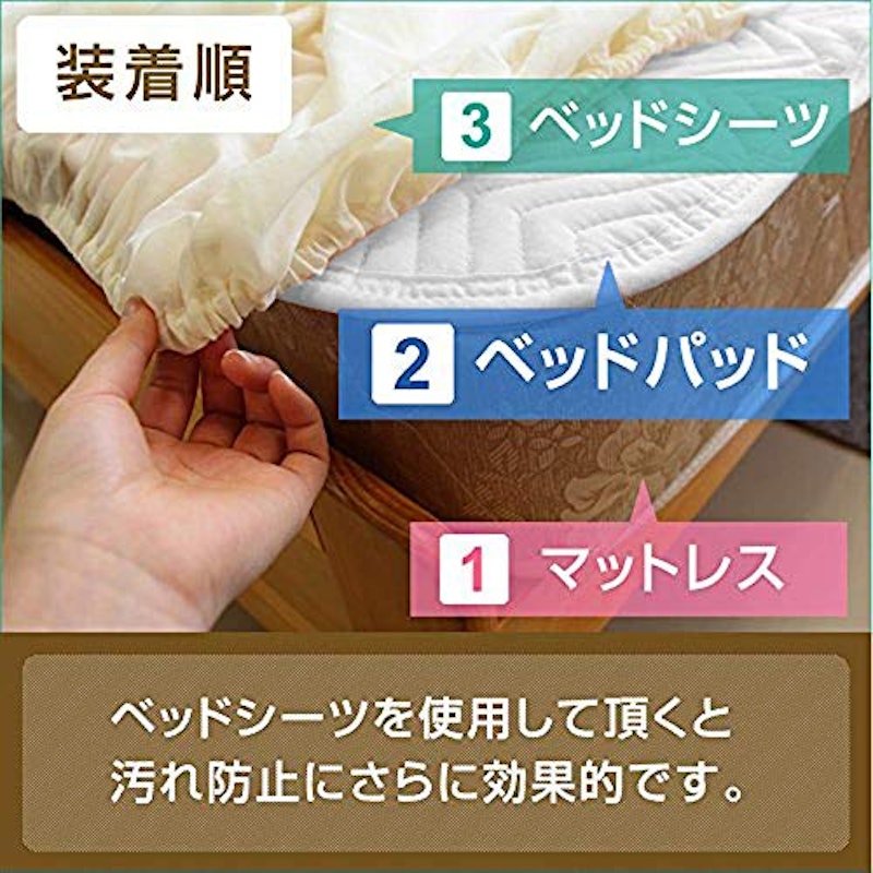 ホテル仕様ベッドパッド 3