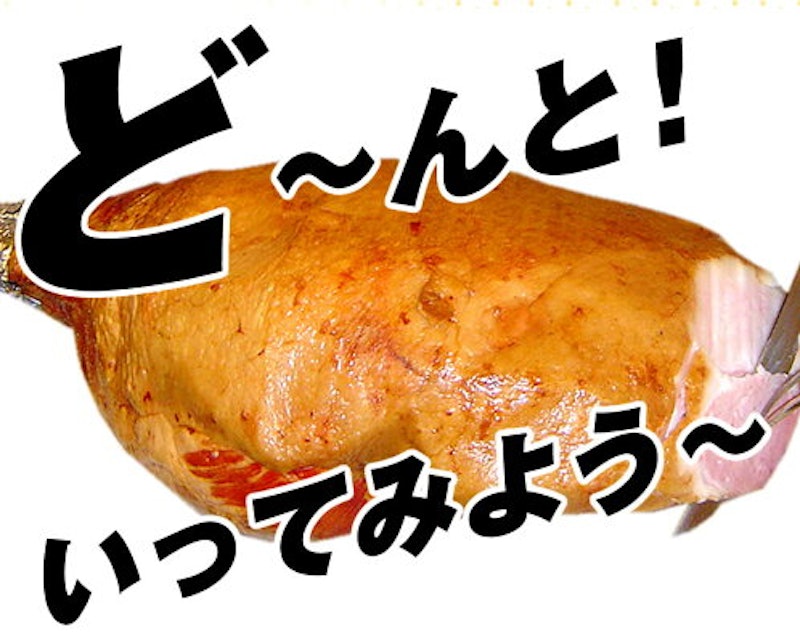 骨付きモモハム 2