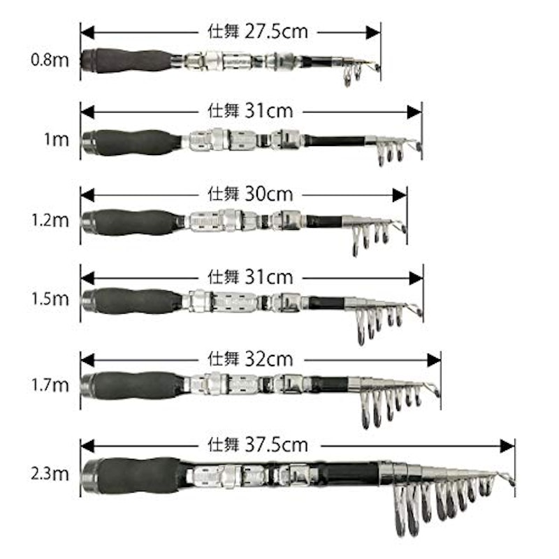 振出式コンパクトロッド 7