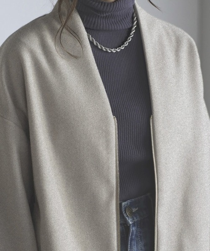 ノーカラーコート 13