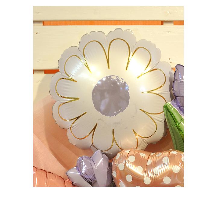 ペールカラーズバルーン花束 3