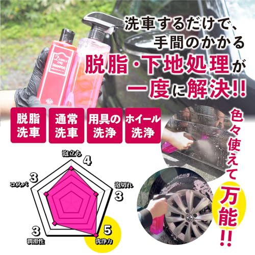 脱脂シャンプー 『あなた色に染まるカーシャンプー』 3
