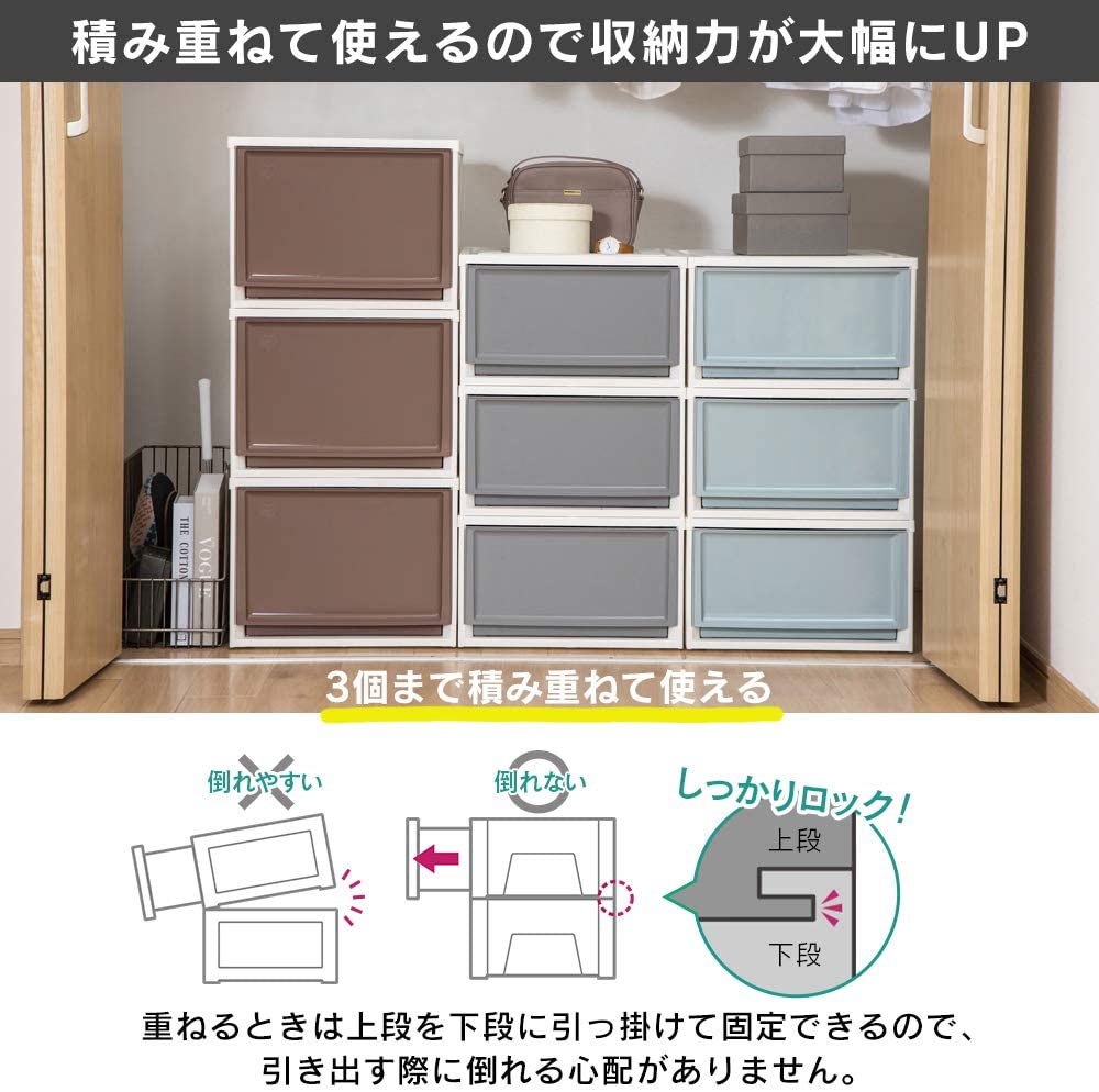 スタッキング 収納 ボックス 段ボール 棚 連結 洋服 収納 靴 小物収納