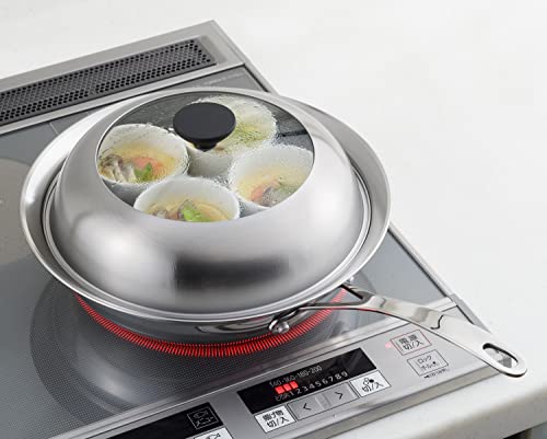 見える！蒸し器 ガラス蓋付き 3