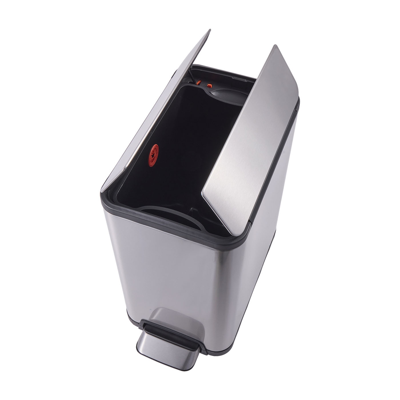 JAVA ダブルフラップペダルビンを検証レビュー！キッチン用ゴミ箱の