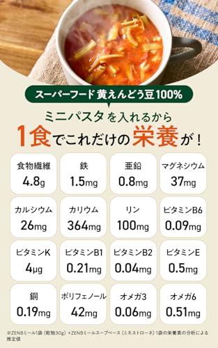 ゼンブミール 糖質オフ スープパスタ セット 6
