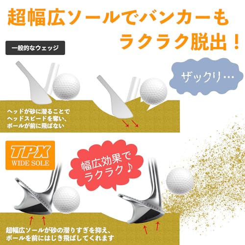 TPX ワイドソール サンドウェッジ 4
