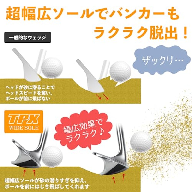 TPX ワイドソール サンドウェッジ 4