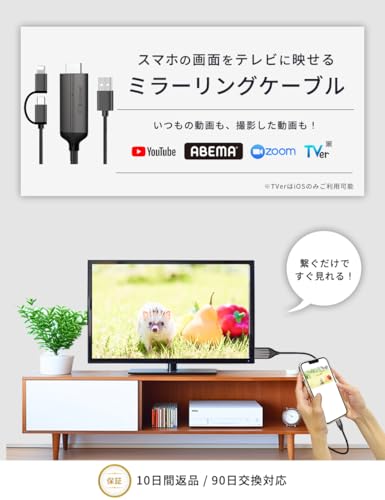 スマホ テレビ 接続ケーブル 2