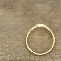 K18 Initial Signet Ring 6