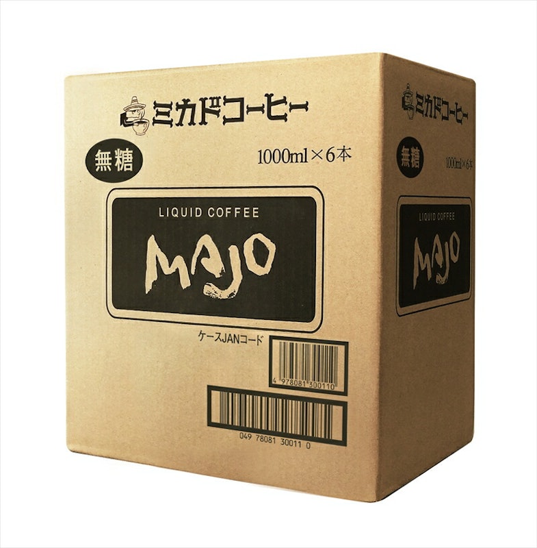 ミカドコーヒーMAJOリキッドコーヒー 無糖 4