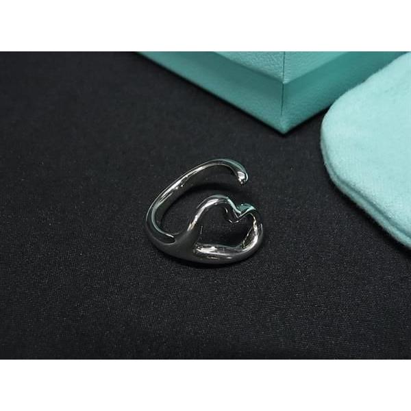 TIFFANY & Co. SV925 リング 10号 ダブルライン 3連風 ピンキーリング