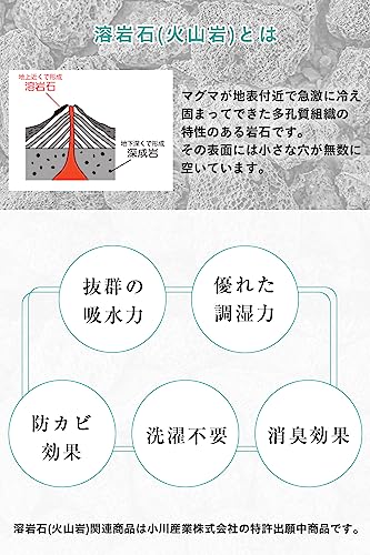 溶岩石バスマット 4