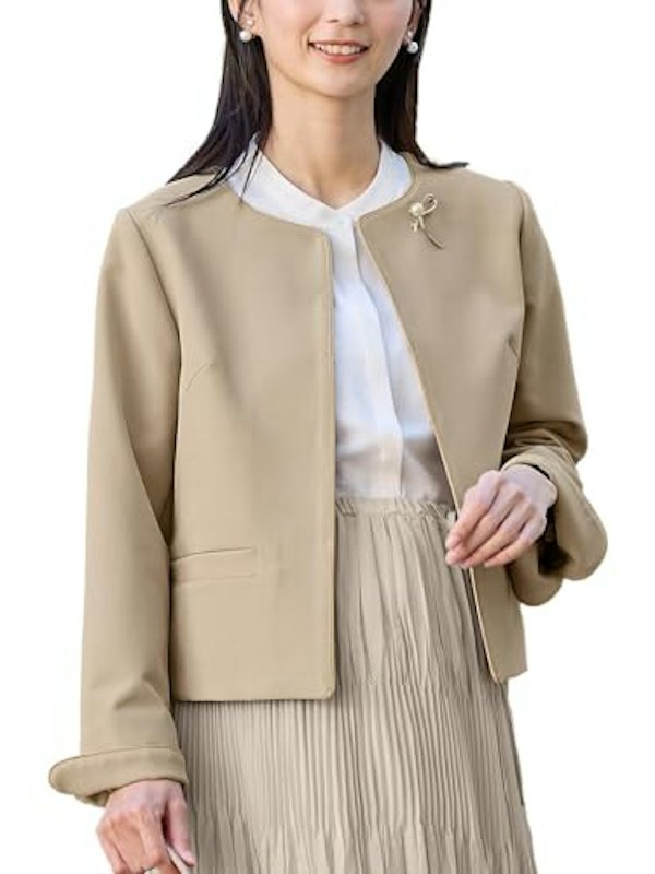 ノーカラージャケット 1
