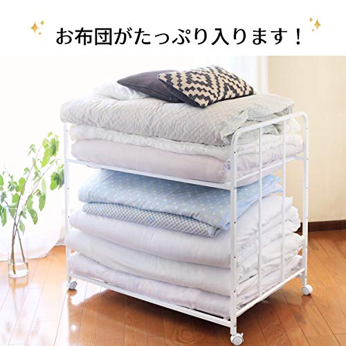 布団収納ラック ハイタイプ キャスター付き 2