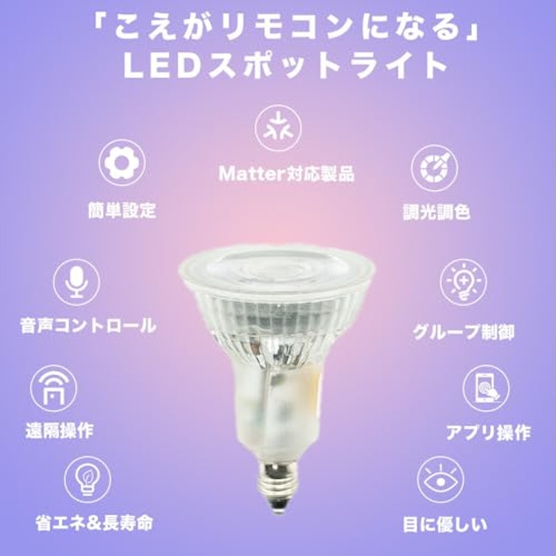 スマートリモコン対応 LED電球 2
