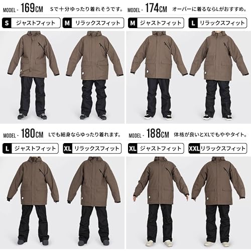 楽天市場】スキーウェア スノーボードウェア メンズ 上下セット