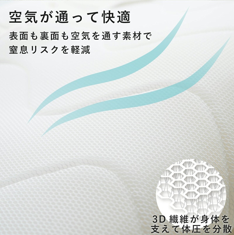 寝心地をよくする 蒸れにくい敷きパッド 5