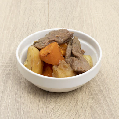 じゃがいもはほくほく柔らかいが、味の染み込みは物足りなかった