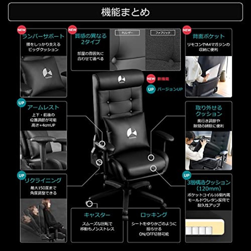 ゲーミングソファチェア 3
