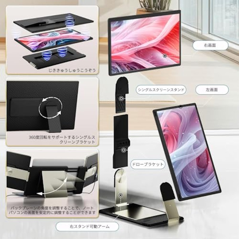 モバイルモニターデュアルディスプレイ 5