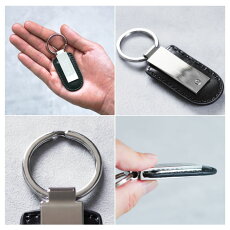 メタルプレートキーホルダー＆本革名刺入れセット 9
