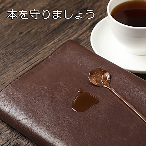 合皮レザーブックカバー 6