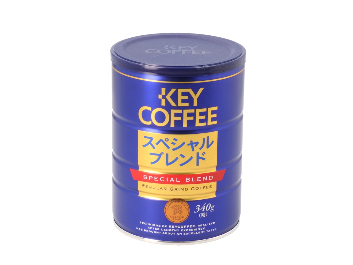コーヒー粉のスチール製空き缶-