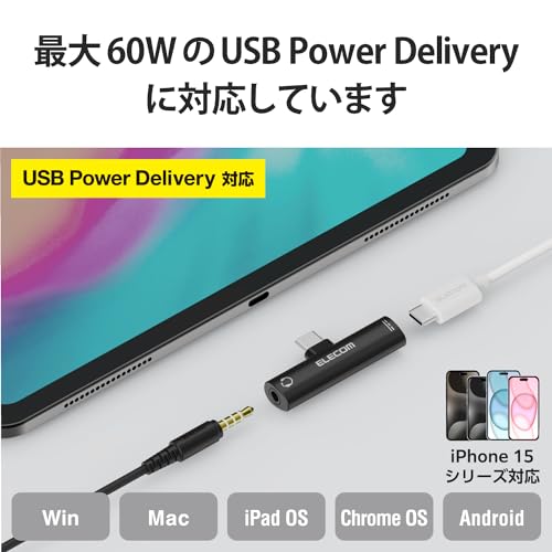 Type-C変換アダプタ USB PD対応 2