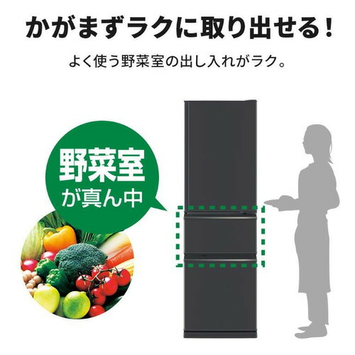 3ドア冷蔵庫 3